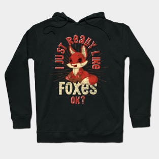 Funny Fox Lover Nature Wildlife Forest Animal Fox Hoodie